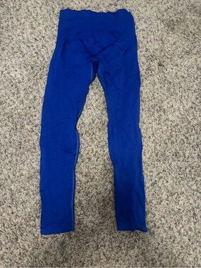 Women's Unbranded Royal Blue Seamless High-Waisted Leggings